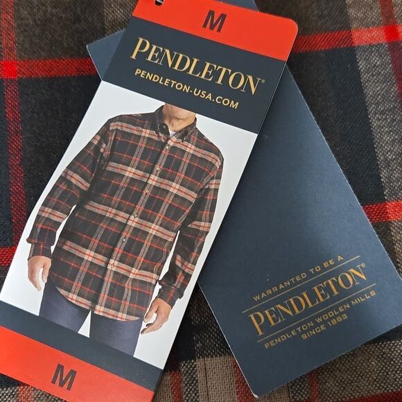Pendleton Woolen Mills Men's  Flannel Shirt Medium NWT - Picture 7 of 16